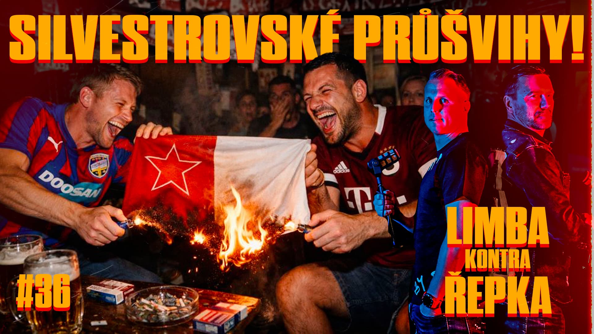 Večírky, večírky, večírky. Kdo si co pamatuje a kdo zapálil vlajku Slavie